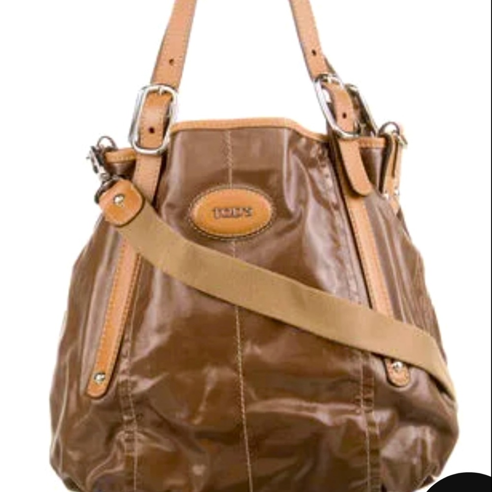 Tod’s Coated Canvas G-Line Tote